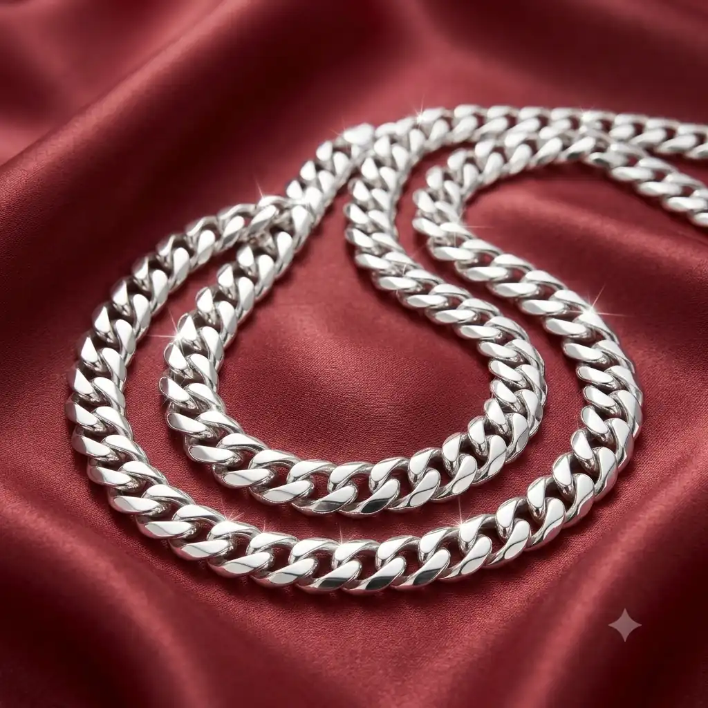Pure 925 Silver Chains Velli Chain - Sri Mangalam Jewellery